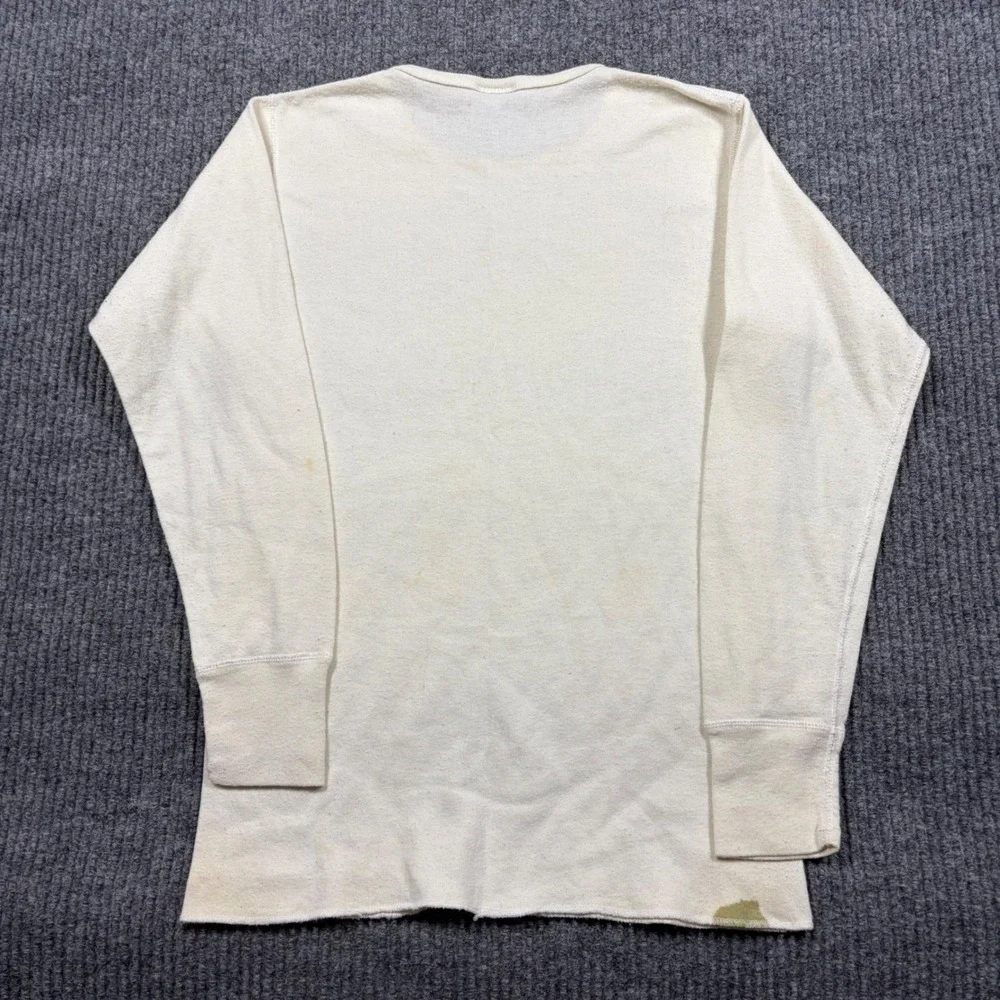 Duofold Comfor-Therm Thermal Shirt Mens Medium Cream Long Sleeve Base Layer USA